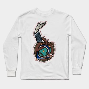 B Manicule W 14C Maastricht Psalter parody Long Sleeve T-Shirt